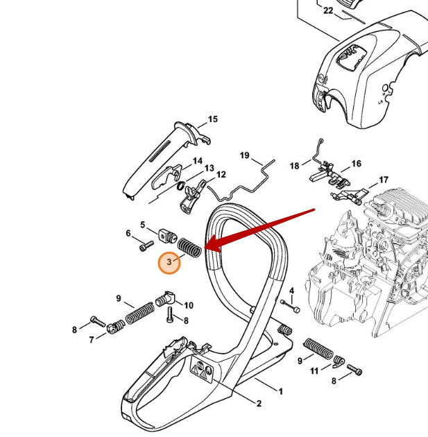 AV Spring - Stihl 0000 791 3104