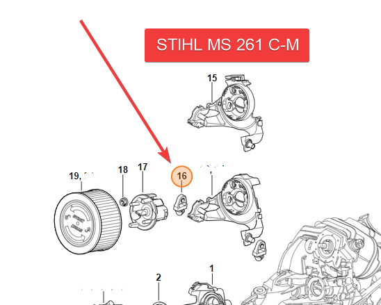 Buffer - Stihl 1141 122 9903