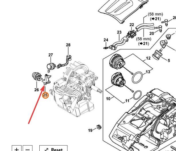 Connector - Stihl 1146 353 2700