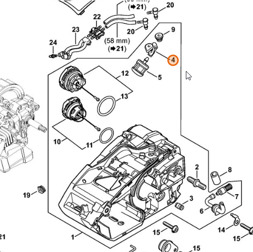 Hose Fuel Pipe - Stihl 1146 358 7700