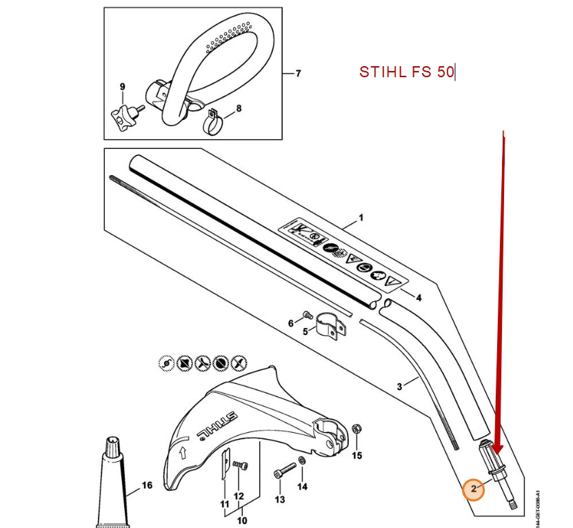 Drive Side/Bearing Housing - Stihl 4144 640 5900