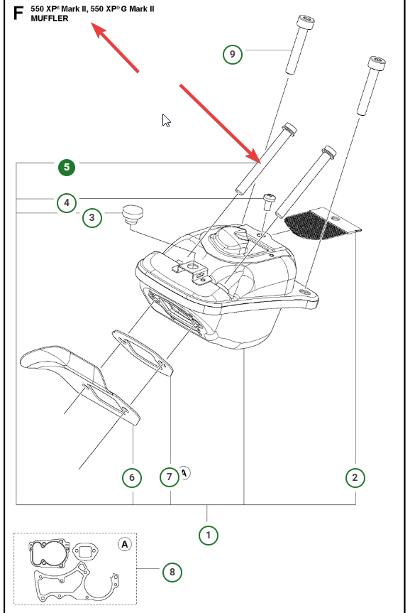 Screw Internal Torx Socket (muffler) - Husqvarna 525 82 51-07