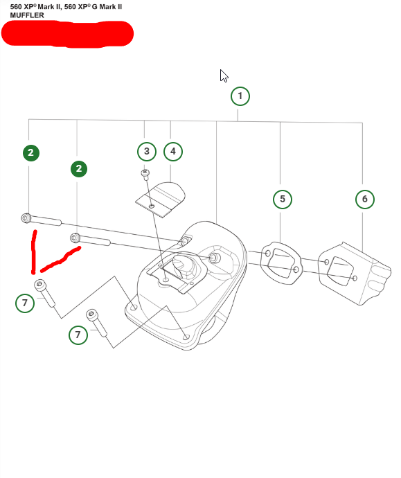 Screw Internal Torx Socket (muffler) - Husqvarna 525 82 51-07