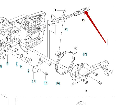 Brake Spring - Husqvarna 536 85-95-01