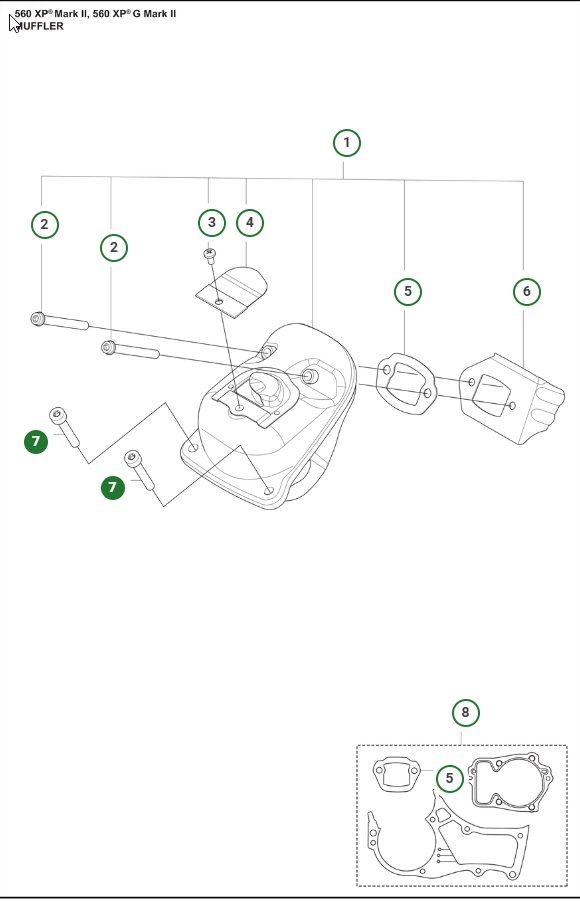 Screw Internal Torx Socket (muffler) - Husqvarna 582 88 55-01