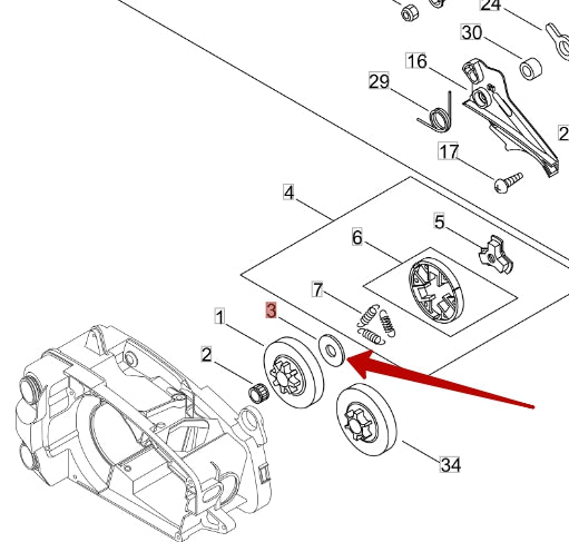 Clutch Plate - Echo A551-000010
