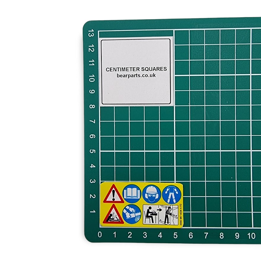 Decal Warning Pictogram MS - Stihl 0000 967 4036