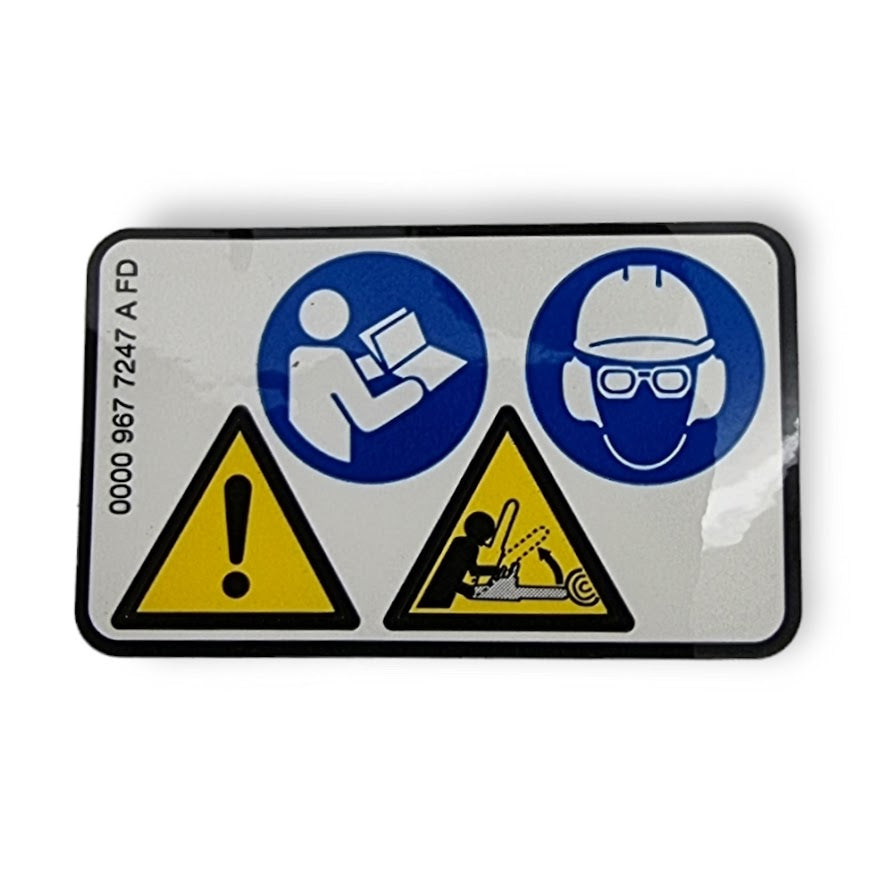 Decal Warning Pictogram MS - Stihl 0000 967 7247