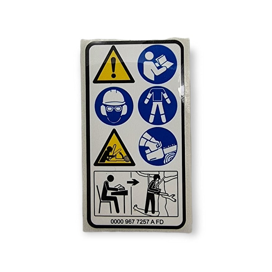 Decal - Instruction Label Stihl 0000 967 7257