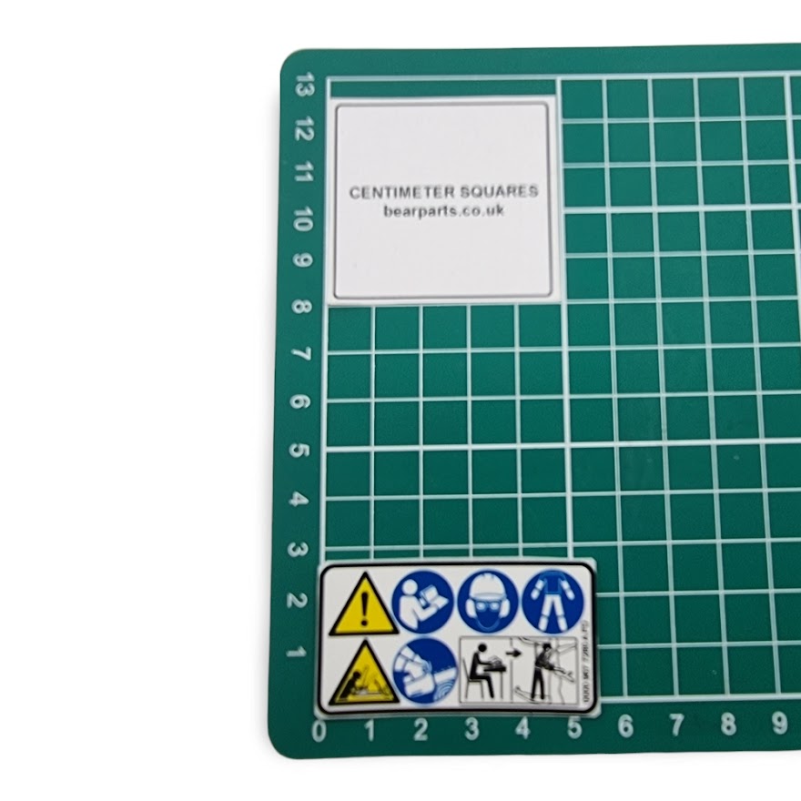 Decal Warning Label - Stihl 0000 967 7280
