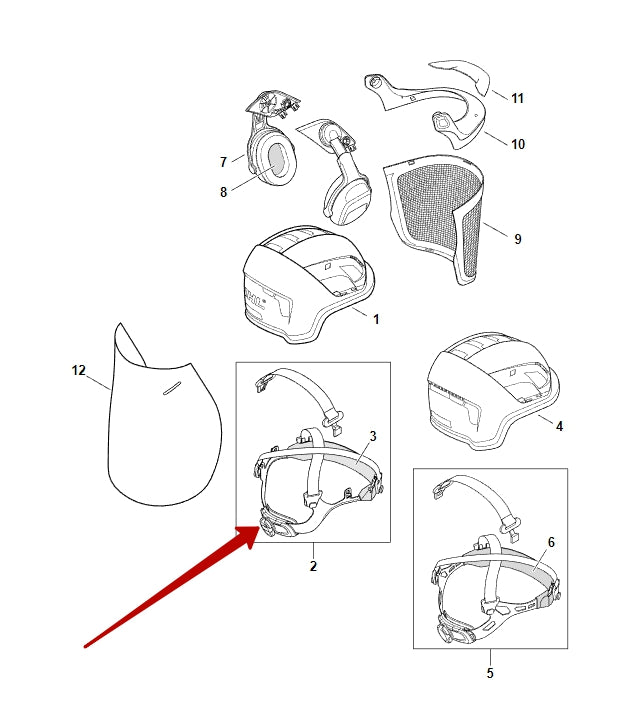 Interior Advance Helmet - Stihl 0000 889 9052