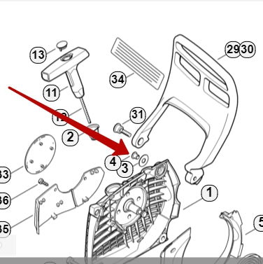 Rivet  - Stihl 1141 084 0700