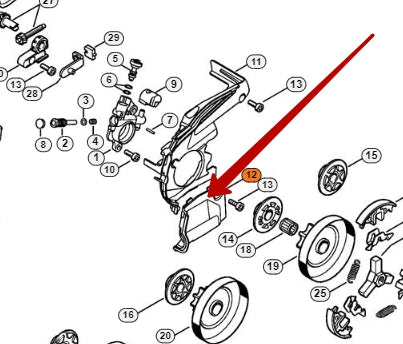 Cover for Oil Pump - Stihl MS 201 TC-M