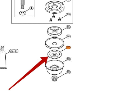 Thrust Washer - Stihl 4128 713 1600