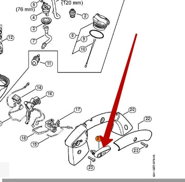 Locking Lever - Stihl 4241 182 2900