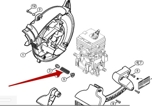 Spring - Stihl 4241 791 3100