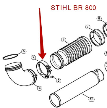 Hose Clip for Blowers - Stihl 4282 708 8704