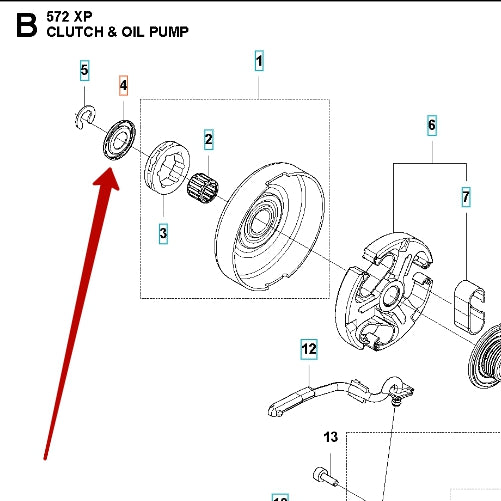 Washer E-Clip - Husqvarna 503 75 24-01