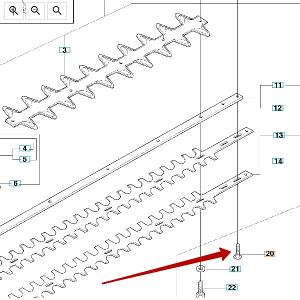 Screw M5 x 28 - Husqvarna 503 92 28-03