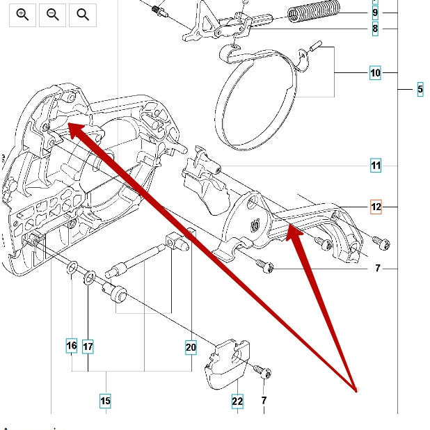 Brake Cover - Husqvarna 505 19 70-03