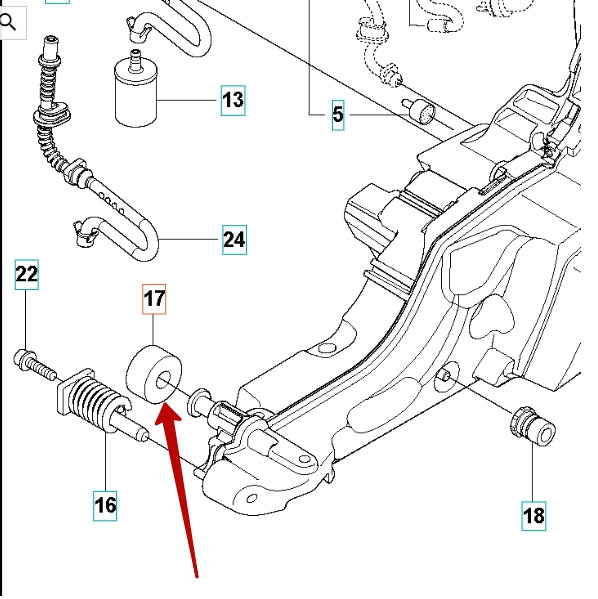 Deflection Limiter - Husqvarna 523 08 55-01