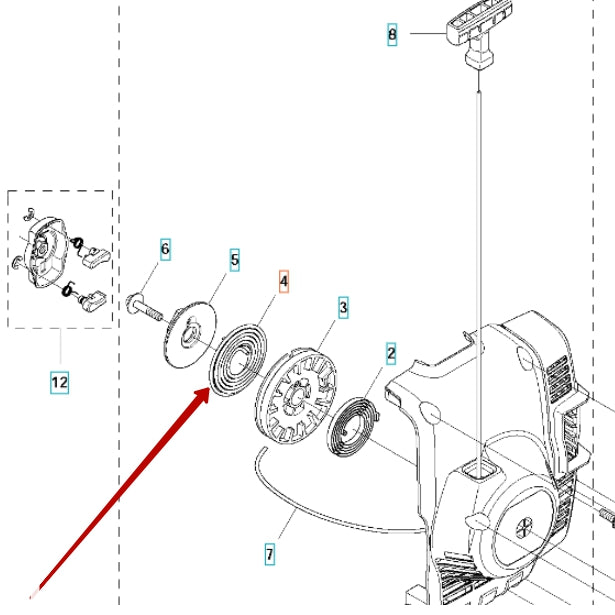 Spring Driver - Husqvarna 122C