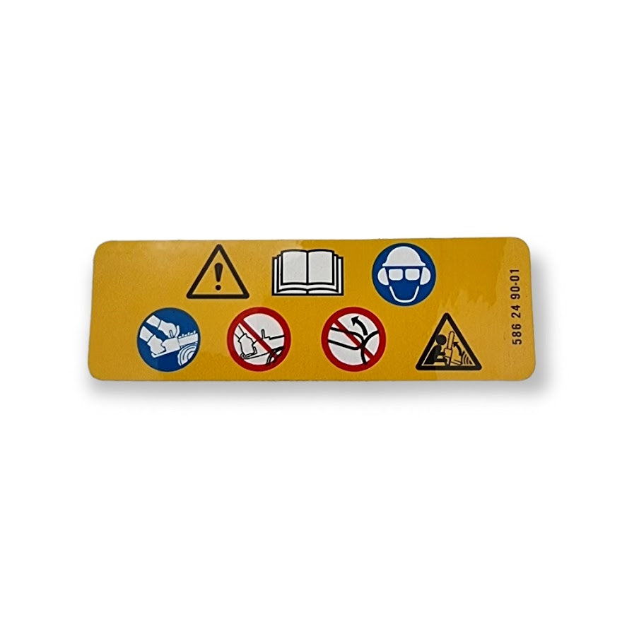 Decal Warning Symbols - Husqvarna 586 24 90-01