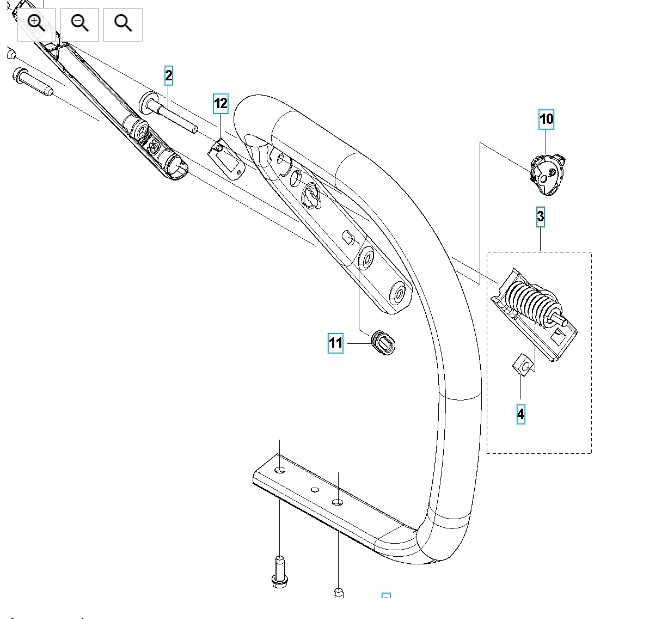 AV Spring Hard (Handle) - Husqvarna 572 XP/XPG
