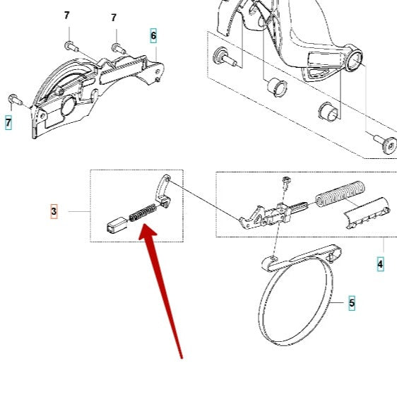 Chain Brake Lock Kit - Husqvarna 590 11 02-01