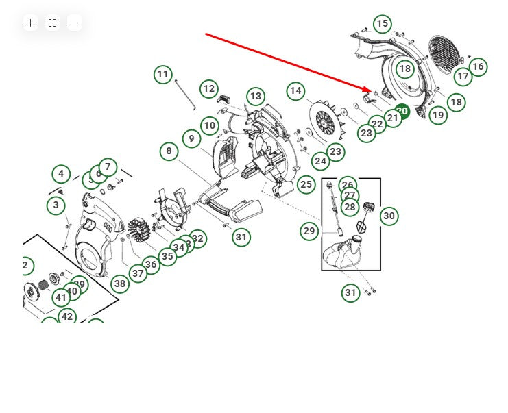 Nut - Husqvarna 545 14 71-01